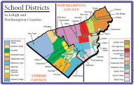 Lehigh Valley School District Map